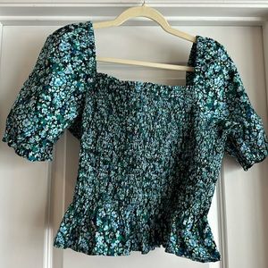 Large J. crew peplum top